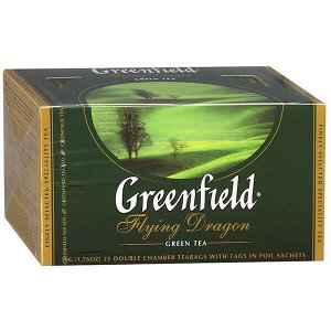 Чай зеленый Greenfield Flying Dragon [25пак, Россия]