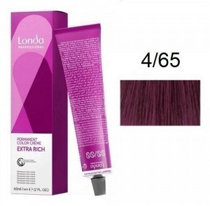 Лонда Краска для окрашивания волос 4/65 шатен фиолетово-красный 60 мл Londa Color