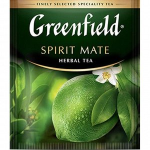 Чай травяной Greenfield Spirit Mate [25пак, лайм и грейпфрут, Россия]