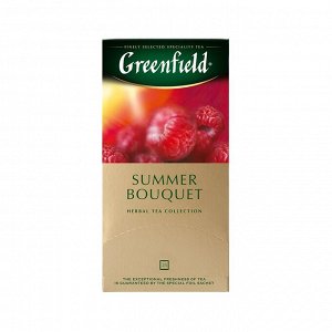 Чай травяной Greenfield Summer Bouquet [25пак, малина, Россия]
