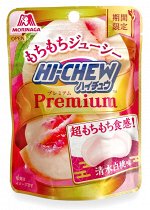 Конфеты  жевательные Hi-Chew Premium со вкусом белого персика, Morinaga, 35г., 1/10/120