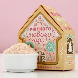 Соль для ванны ЧИСТОЕ СЧАСТЬЕ, 300 г, аромат шоколада и мяты, Новый Год