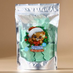 Бомбочки для ванны «Мишка», аромат яблочный леденец, 6x30 г, Чистое счастье