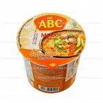 Лапша б/п ТМ &quot;Mi ABC&quot; со вкусом &quot;Мясные фрикадельки&quot; (Boso Sapi) в стакане 60 гр., шт