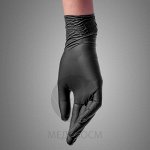 BENOVY Nitrile MultiColor, перчатки нитриловые, черные, M, 50 пар в упаковке