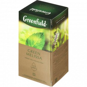 Чай зеленый Greenfield Green Melissa [25пак, мята и мелисса, Россия]
