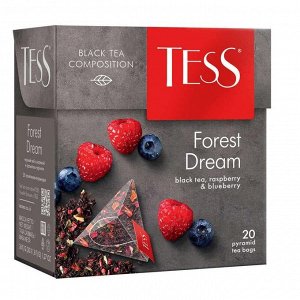 Чай черный Tess Forest Dream [20пир, черника, малина, Россия]