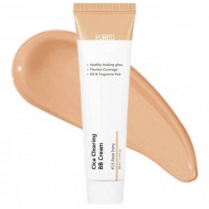 BB-крем для чувствительной кожи с экстрактом центеллы Purito Cica Clearing BB Cream, тон 15 (Rose Ivory), 30мл