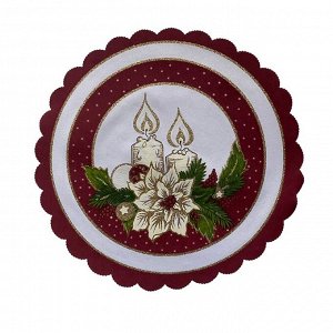 Новогодняя сервировочная салфетка на стол 6шт.