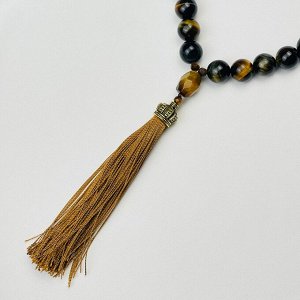 Четки из Тигрового и Соколиного глаза (33 бусины)