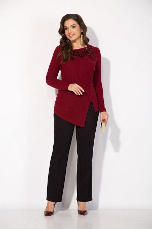 Костюм Liliana 1383БрПн бордо+черный