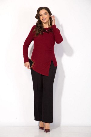 Костюм Liliana 1383БрПн бордо+черный