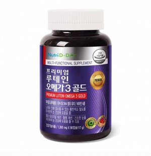 Nutri D-day Premium Lutein Omega-3 Gold 1300мг 90 капсул