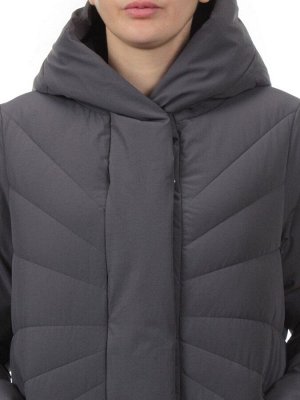 H265 DK.GRAY Пальто зимнее облегченное женское (150 гр. холлофайбер)