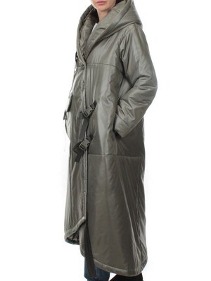 BM220 GREEN Пальто зимнее облегченное женское (120 гр. холлофайбер)