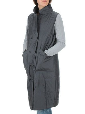 M007 DK.GRAY Жилет женский демисезонный (100 гр. синтепон)