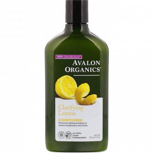 Avalon Organics, Кондиционер, Очищающий лимон, 11 жидких унций (325 мл)
