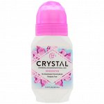 Crystal Body Deodorant, Минеральный шариковый дезодорант, без запаха, 66 мл