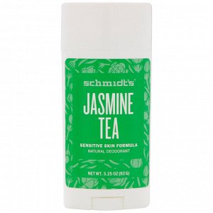 Schmidt's Naturals, Для чувствительной кожи, жасминовый чай, 3,25 унц. (92 г)