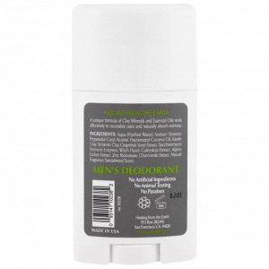 Zion Health, Мужской дезодорант ClayDry с ароматом сандалового дерева, 2,5 унции (70 г)