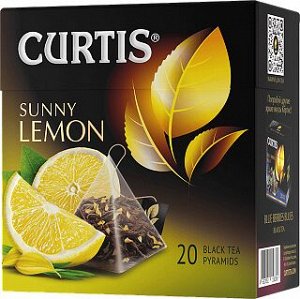 Чай черный CURTIS Sunny Lemon [20пак, лимон, Россия]