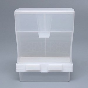 Автокормушка для птиц Пижон 8,5 х 8 х 15,4 см, белая 7