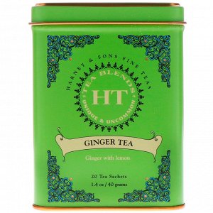 Harney &amp; Sons, Имбирный чай, 20 чайных пакетиков, 1,4 унции (40 г)
