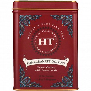 Harney & Sons, Fine Teas, Чай Улун с гранатом, 20 чайных саше, 1,4 унций (40 г)