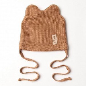 Шапка детская MINAKU, коричневая
