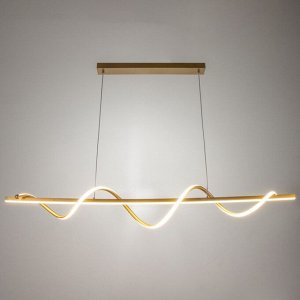 Люстра "Изгиб нео" 2LED 100Вт 3 режима золото 10х120х10-85 см