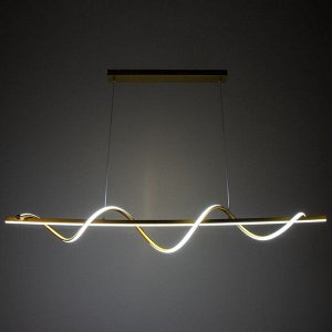 Люстра "Изгиб нео" 2LED 100Вт 3 режима золото 10х120х10-85 см