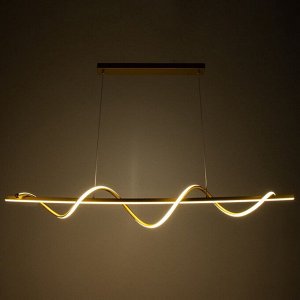 Люстра "Изгиб нео" 2LED 100Вт 3 режима золото 10х120х10-85 см