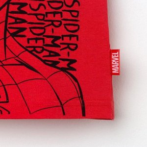 Футболка детская MARVEL "Человек паук", рост 98-104 (30), красный