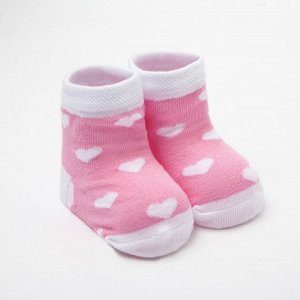 Набор носков "Minnie Mouse", белый/розовый, 6-8 см