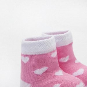 Набор носков "Minnie Mouse", белый/розовый.