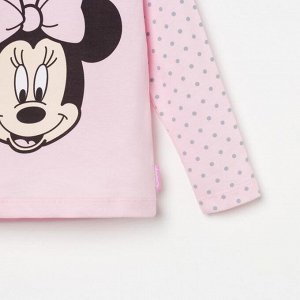 KAFTAN Лонгслив детский Disney &quot;Минни&quot;, рост 98-104 (30), розовый