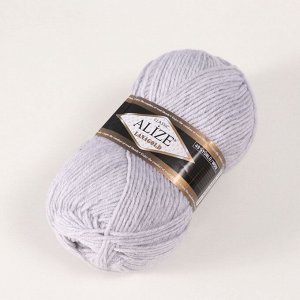 Пряжа для вязания спицами, крючком ALIZE, Lanagold, 51% акрил, 49% шерсть, 240 м/100 г, (62 молочный)