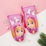 Рукавицы (варежки) зимние PAW PATROL &quot;Скай&quot;  р-р 14 (5-6 лет), розовый