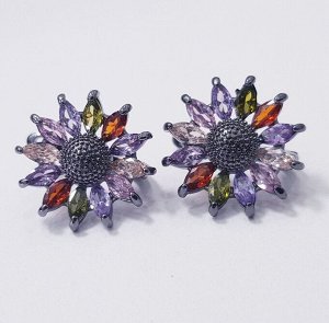 Серьги чернение, арт.606.332