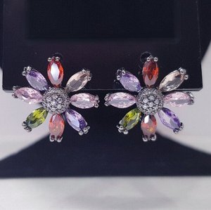 Серьги чернение, арт.606.327