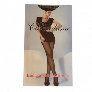 Бесшовные капроновые  колготки сеточка Casandana, SHOW CLASSIC, размер 42-44,  арт.009.017