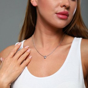 Кулон на цепочке, цвет серебристый, арт.706.823