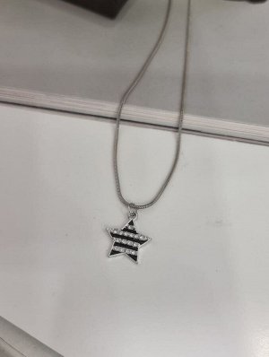 Кулон на цепочке, цвет серебристый, арт.706.843
