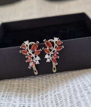 Серьги коллекция "Дубай" покрытие посеребрение, А01481, арт.747.141
