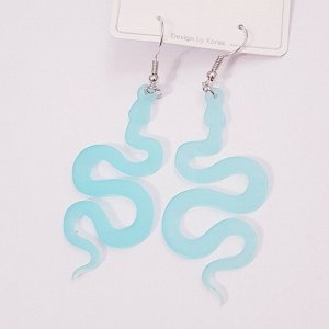 Серьги "Змейка" голубые, арт. 606.489