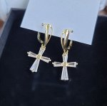 Серьги &quot;Крестики&quot;, цвет золото, 371010, арт. 606.916