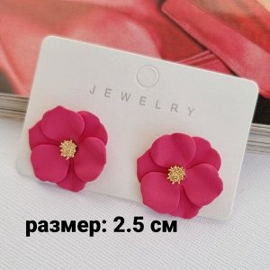 Серьги цветы, 09250 арт.002.096