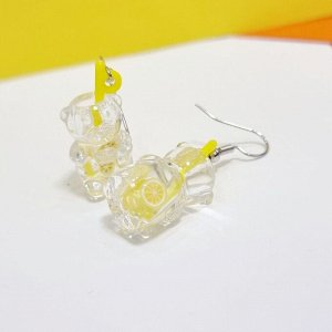Яркие детские серьги Мармеладный Мишка (подростковые), арт. 706.986