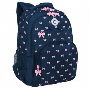 Рюкзак школьный GRIZZLY с карманом для ноутбука 13", анатомической спинкой, для девочки