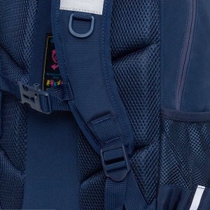 Рюкзак школьный GRIZZLY с карманом для ноутбука 13", анатомической спинкой, для девочки